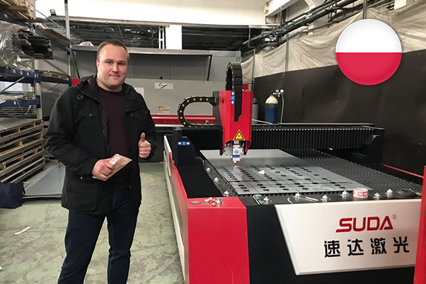 SUDA fiber laser cutting machine in Poland
