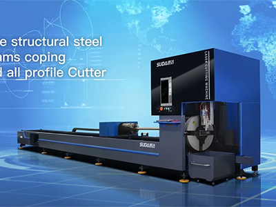 SUDA Pipe and Tube CNC Fiber Structural Steel Beams coping and all profile Cutter